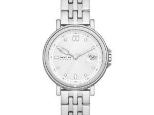 Authentic SKAGEN DENMARK Women 34 mm Stainless Steel Quartz Elegant Wristwatch  – SKAGEN