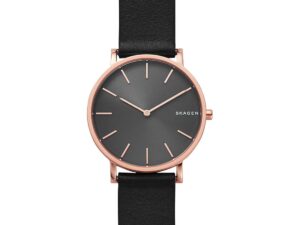 Authentic SKAGEN DENMARK Men 38 mm SS IP Rose Gold Quartz Elegant Wristwatch  – SKAGEN