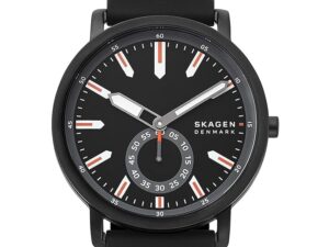 Authentic SKAGEN DENMARK Men 40 mm SS IP Black Quartz Designer Wristwatch  – SKAGEN DENMARK