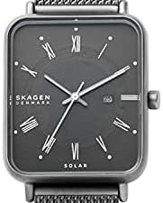 Authentic SKAGEN DENMARK Men 36 mm SS IP Gun Quartz Elegant Wristwatch  – SKAGEN