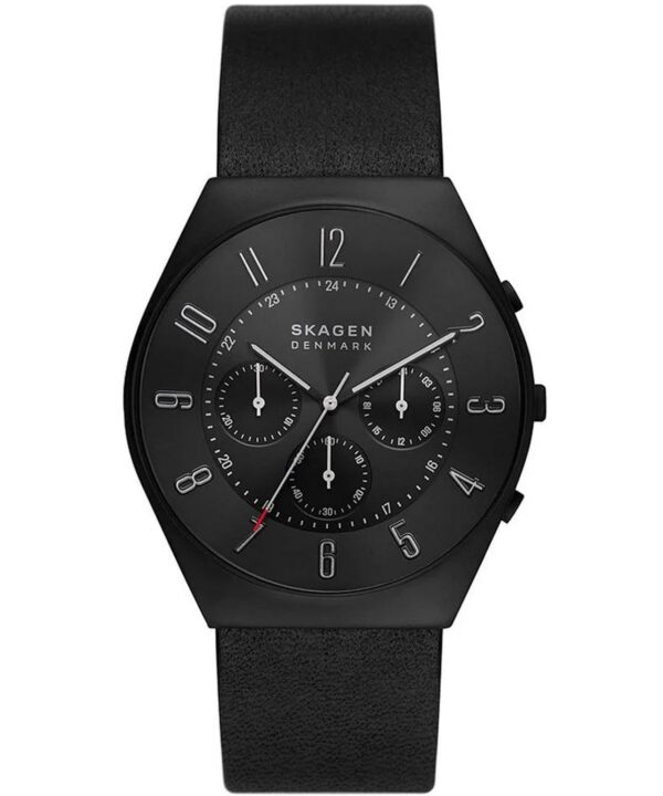 Authentic SKAGEN DENMARK Men 42 mm SS IP Black Quartz Elegant Wristwatch  - SKAGEN