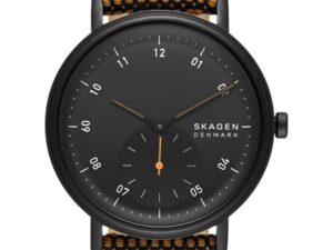 Authentic SKAGEN DENMARK Men 44 mm SS IP Black Quartz Designer Wristwatch  – SKAGEN