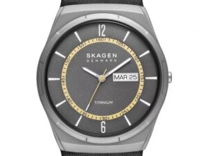 Authentic SKAGEN DENMARK Men 43 mm Titanium Quartz Elegant Wristwatch  – SKAGEN