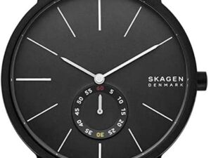 Authentic SKAGEN DENMARK Men 40 mm SS IP Black Quartz Elegant Wristwatch  – SKAGEN