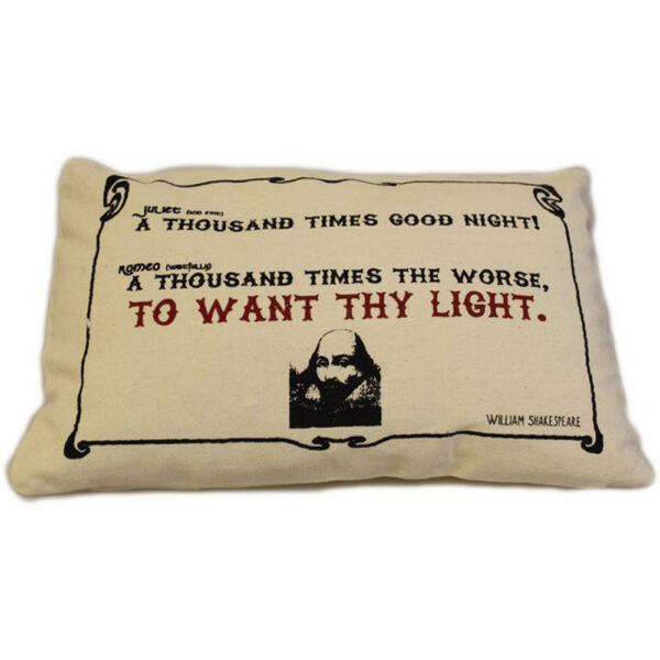 Authentic CUSCINI LETTERARI Sophisticated Cushion  - CUSCINI LETTERARI - Copricuscino in Juta lavata / Cotton pillow case  WANT THY LIGHT - Size 38x25cm