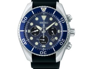 Authentic SEIKO Men 44.5 mm Stainless Steel Solar Quartz Premium Wristwatch  – Sapphire Glass – SEIKO PROSPEX