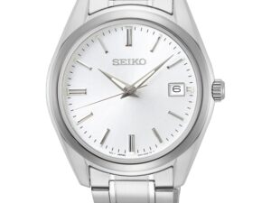 Authentic SEIKO Men 40 mm Stainless Steel Quartz Top-Quality Wristwatch  – Sapphire Glass – SEIKO WATCHES