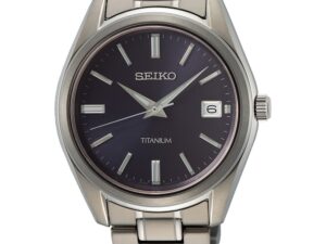 Authentic SEIKO Men 40 mm Titanium Quartz Exclusive Wristwatch  – Sapphire Glass – SEIKO WATCHES