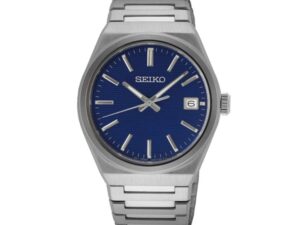 Authentic SEIKO Men 38.5 mm Stainless Steel Quartz Top-Quality Wristwatch  – Sapphire Glass – SEIKO