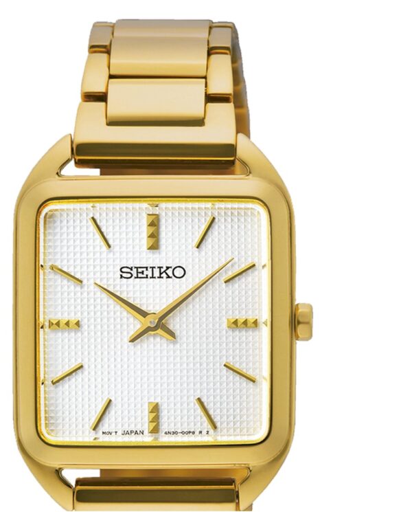 Authentic SEIKO Women 26 mm SS IP Gold Quartz Exclusive Wristwatch  - SEIKO WATCHES - Image 2