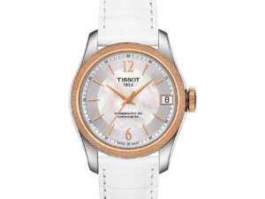 Authentic TISSOT Women 32 mm SS IP Rose Gold High-end Wristwatch  – Mother of Pearl Dial – Sapphire Glass – TISSOT