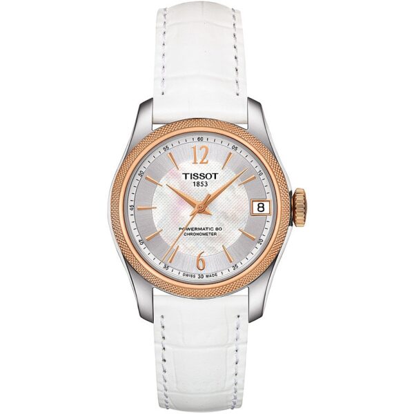 Authentic TISSOT Women 32 mm SS IP Rose Gold High-end Wristwatch  - Mother of Pearl Dial - Sapphire Glass - TISSOT