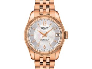 Authentic TISSOT Women 32 mm SS IP Rose Gold High-end Wristwatch  – Mother of Pearl Dial – Sapphire Glass – TISSOT