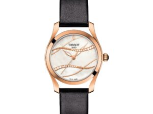 Authentic TISSOT Women 30 mm SS PVD Rose gold Quartz Premium Wristwatch  – Mother of Pearl Dial – Sapphire Glass – TISSOT