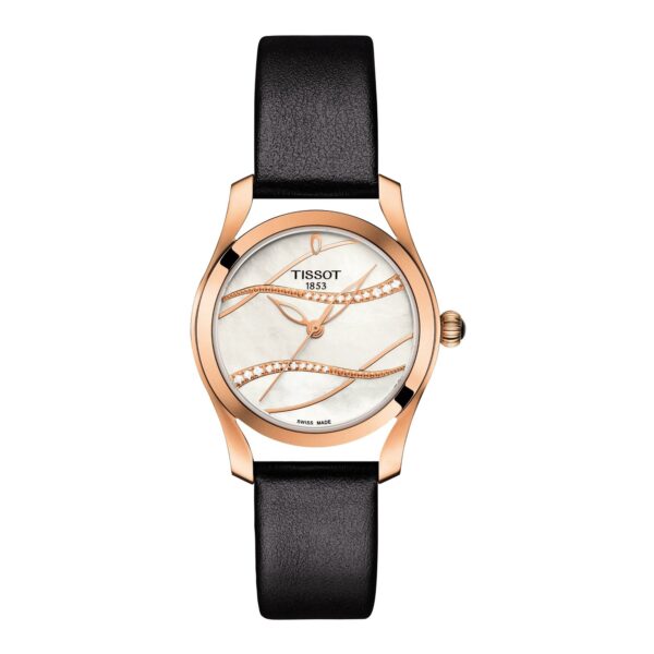 Authentic TISSOT Women 30 mm SS PVD Rose gold Quartz Premium Wristwatch  - Mother of Pearl Dial - Sapphire Glass - TISSOT