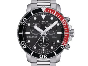 Authentic TISSOT Men 45 mm Stainless Steel Quartz Premium Wristwatch  – Sapphire Glass – TISSOT