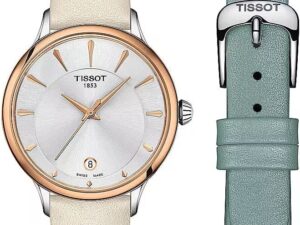 Authentic TISSOT Women 33 mm SS IP Gold Quartz Premium Wristwatch  – Sapphire Glass – Special Pack – TISSOT