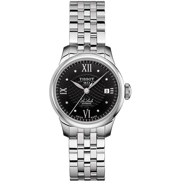 Authentic TISSOT Women 25 mm Stainless Steel Premium Wristwatch  - Diamond Indexes Dial - Sapphire Glass - TISSOT