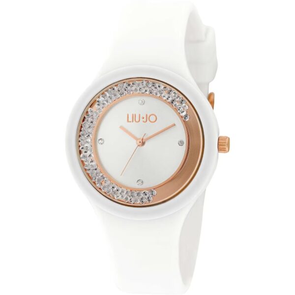 Authentic LIU-JO LUXURY TIME Women 38 mm Silicone Quartz Designer Wristwatch  - LIU-JO LUXURY