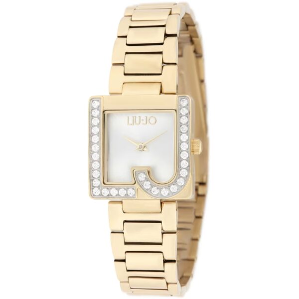 Authentic LIU-JO LUXURY TIME Women 24 mm SS IP Gold Quartz Elegant Wristwatch  - LIU-JO LUXURY