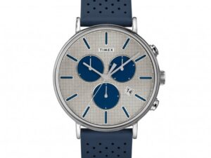 Authentic TIMEX Men 42 mm Stainless Steel Quartz Designer Wristwatch  – TIMEX