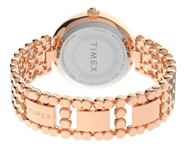 Authentic TIMEX Women 34 mm SS IP Rose Gold Quartz Designer Wristwatch  - TIMEX - Image 2