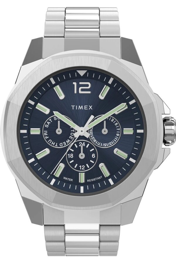 Authentic TIMEX Men 44 mm Stainless Steel Quartz Designer Wristwatch  - TIMEX