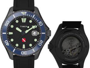 Authentic TIMEX Men 44 mm SS IP Black Exclusive Wristwatch  – Sapphire Glass – TIMEX