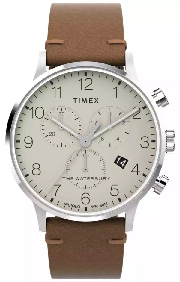 Authentic TIMEX Men 40 mm Stainless Steel Quartz Designer Wristwatch  - TIMEX