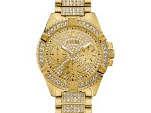 Authentic GUESS Women 40 mm SS IP Gold Quartz Top-Quality Wristwatch  – GUESS