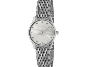 Authentic GUCCI Women 28 mm Stainless Steel Quartz Analog High-end Wristwatch  – GUCCI