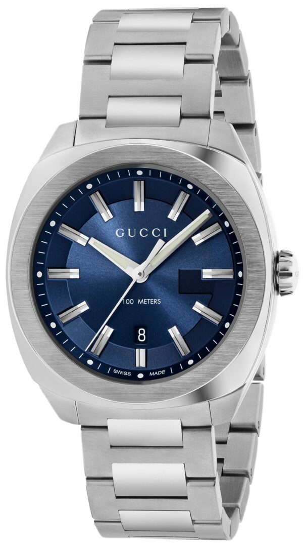 Authentic GUCCI Men 41 mm Stainless Steel Quartz High-end Wristwatch  - Sapphire Glass - ARMBANDUHR