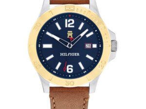 Authentic TOMMY HILFIGER STOCK Men 46 mm Quartz Analog Designer Watch  – TOMMY HILFIGER