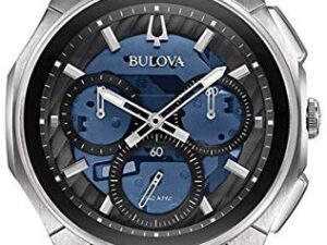 Authentic BULOVA Men 44 mm Stainless Steel Quartz Premium Wristwatch  – Sapphire Glass – BULOVA