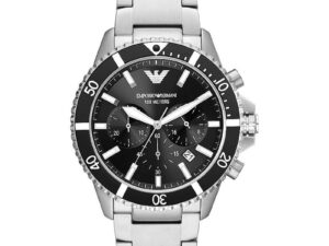 Authentic EMPORIO ARMANI Men 43 mm Stainless Steel Quartz Exclusive Wristwatch  – FOSSIL GROUP WATCHES