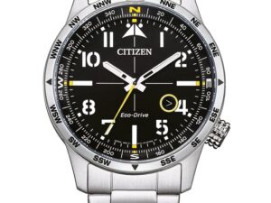 Authentic CITIZEN Men 43 mm Stainless Steel Eco Drive Elegant Wristwatch  – CITIZEN