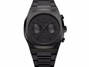 Authentic D1 MILANO Men 41.5 mm SS IP Black Quartz Premium Wristwatch  – Sapphire Glass – D1 MILANO