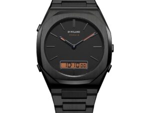 Authentic D1 MILANO Men 40.5 mm SS IP Black Quartz Exclusive Wristwatch  – Sapphire Glass – D1 MILANO