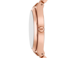 Authentic MICHAEL KORS Women 37 mm SS IP Rose Gold Quartz Elegant Wristwatch  – MICHAEL KORS WATCHES