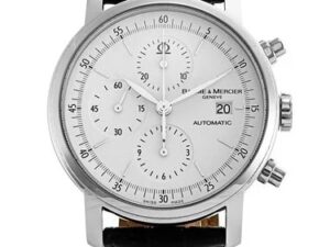 Authentic BAUME&MERCIER Men 42 mm Stainless Steel Luxurious Wristwatch  – Sapphire Glass – BAUME & MERCIER