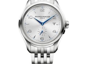 Authentic BAUME&MERCIER Men 41 mm Stainless Steel Luxurious Wristwatch  – Sapphire Glass – BAUME & MERCIER