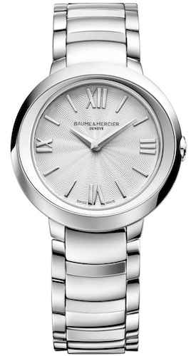 Authentic BAUME&MERCIER Women 30 mm Stainless Steel Quartz Luxurious Wristwatch  – Sapphire Glass – BAUME & MERCIER