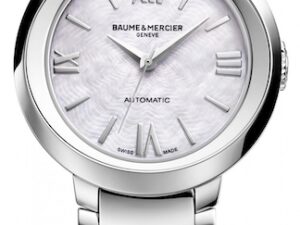 Authentic BAUME&MERCIER Women 30 mm Stainless Steel Luxurious Wristwatch  – Mother of Pearl Dial – Sapphire Glass – BAUME & MERCIER