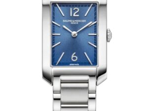 Authentic BAUME&MERCIER Women 20 x 35 mm Stainless Steel Quartz Luxurious Wristwatch  – Sapphire Glass – BAUME&MERCIER