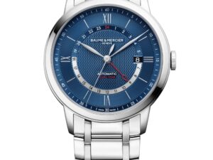 Authentic BAUME&MERCIER Men 42 mm Stainless Steel Luxurious Wristwatch  – Sapphire Glass – BAUME & MERCIER