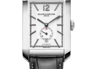 Authentic BAUME&MERCIER 48 x 33 mm Stainless Steel Quartz Luxurious Wristwatch  – Sapphire Glass – BAUME&MERCIER