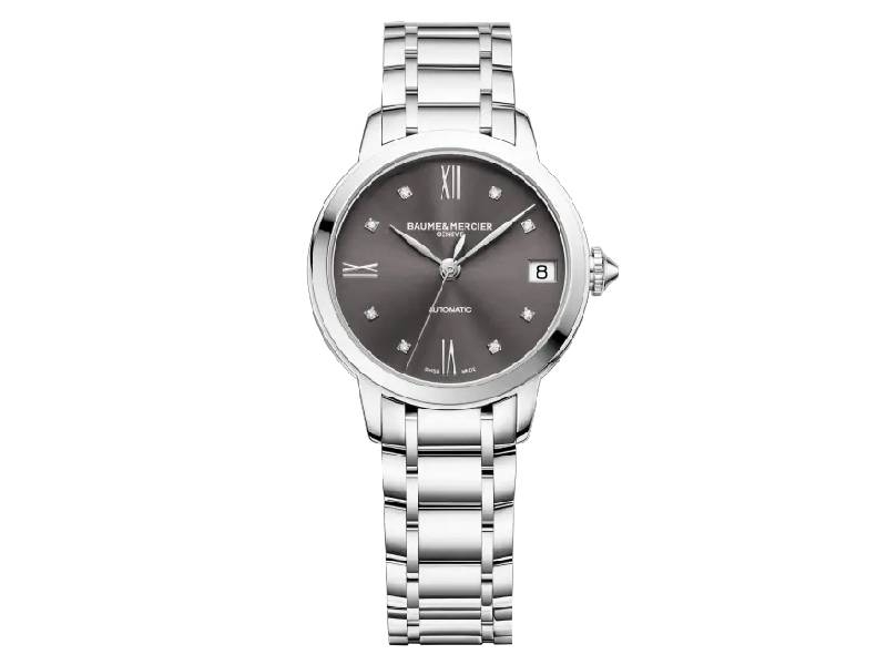 Authentic BAUME&MERCIER Women 31 mm Stainless Steel Luxurious Wristwatch  – Sapphire Glass – BAUME&MERCIER