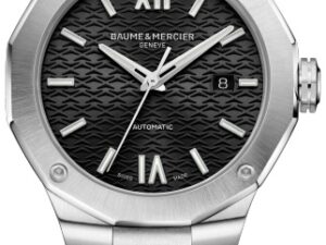 Authentic BAUME&MERCIER Men 42 mm Stainless Steel Luxurious Wristwatch  – Sapphire Glass – BAUME & MERCIER