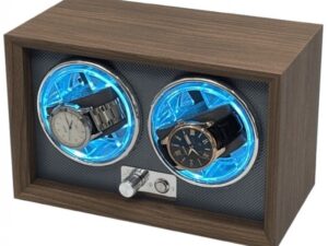 Authentic WATCH-WINDER Battery Designer Watch Winder  – Watch Winder  2 watches – Carica Orologio (28x17x20cm)