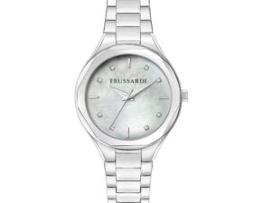 Authentic TRUSSARDI Women 32 mm Quartz Elegant Wristwatch  – Mother of Pearl Dial – TRUSSARDI